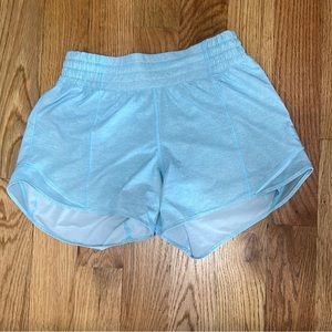 Light blue hotty hot lululemon shorts